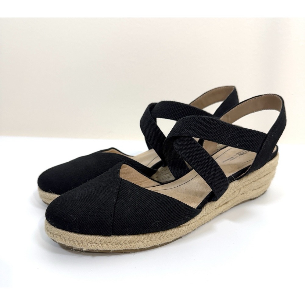 lifestride kimball women's wedge sandals Espadrilles 9.5 Soft System Vacation